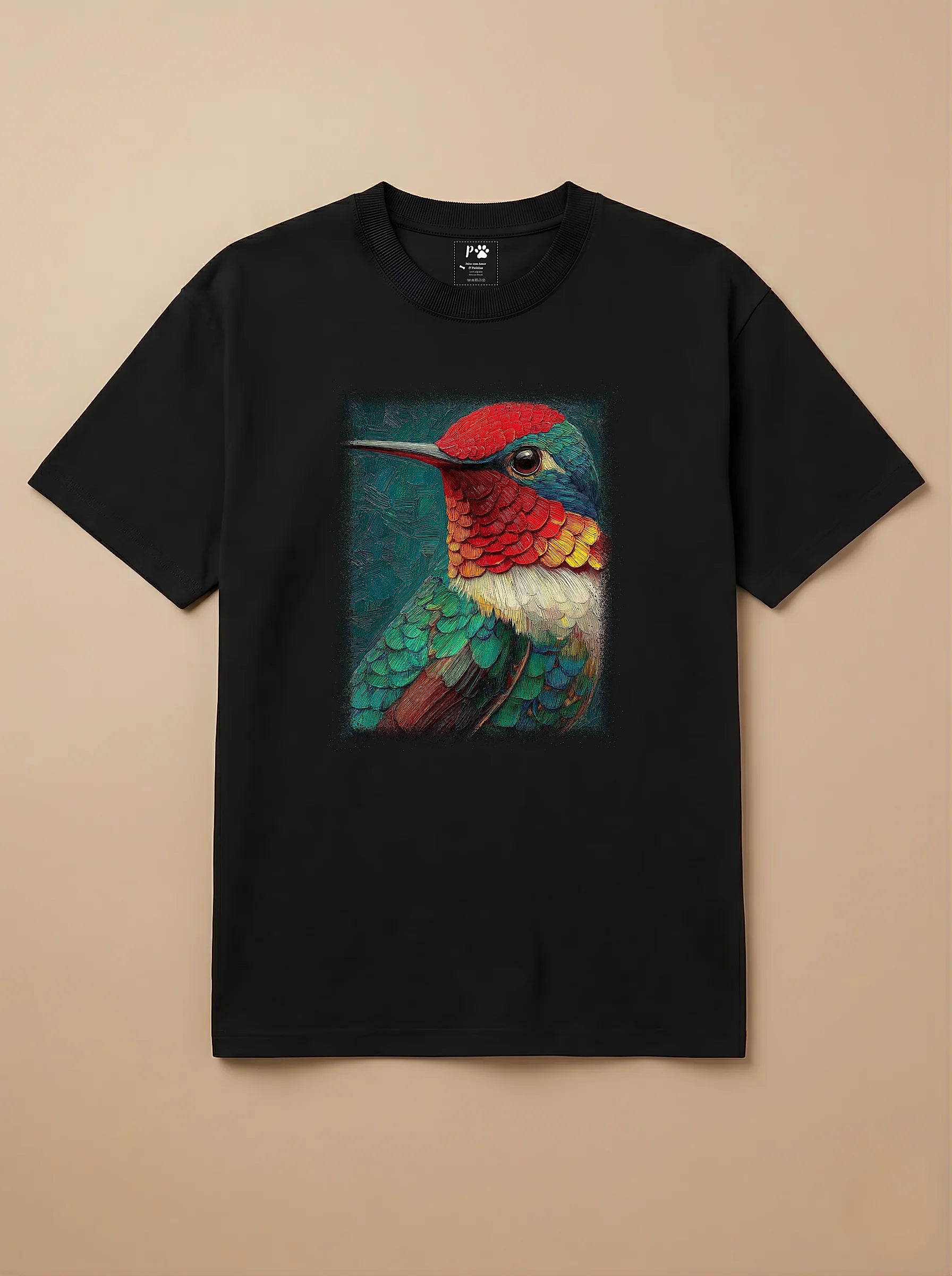 Camisa Pet Impressionismo - Beija Flor