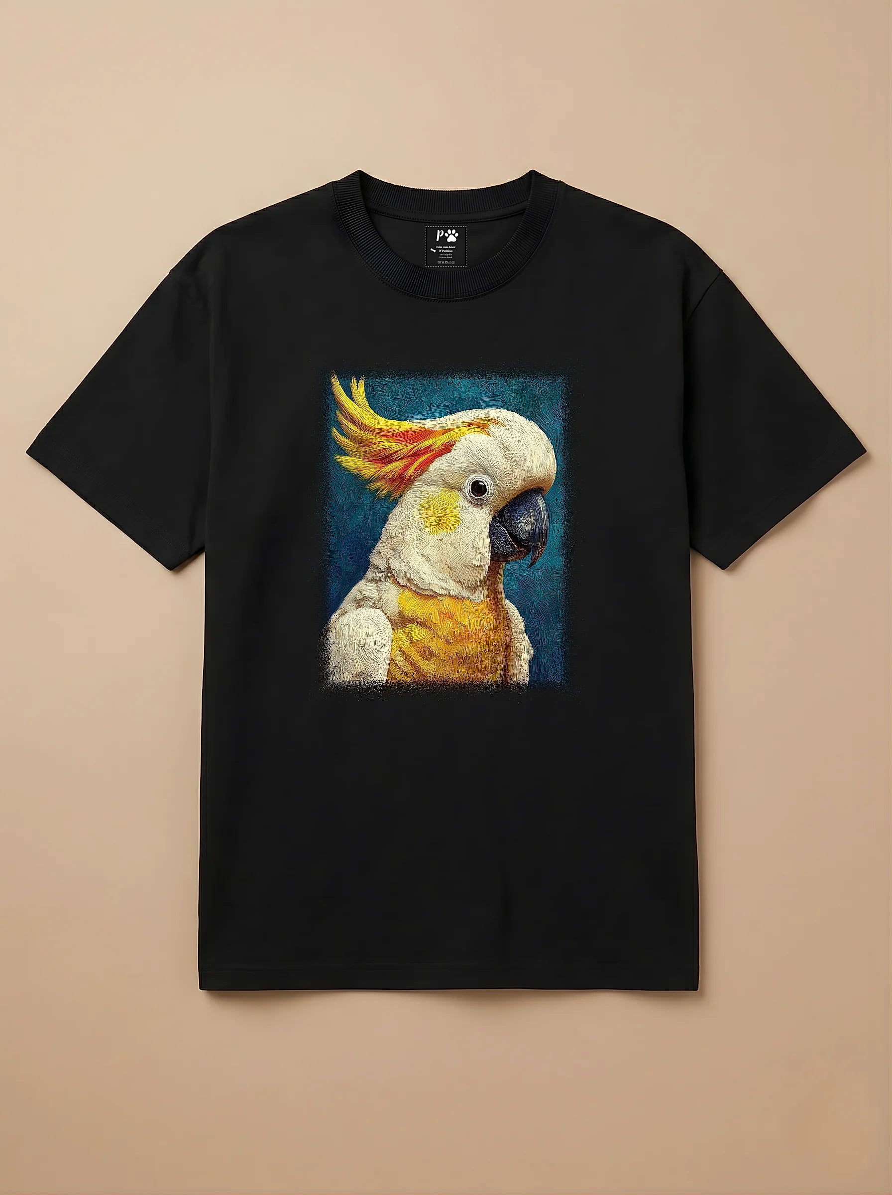 Camisa Pet Impressionismo - Calopsita