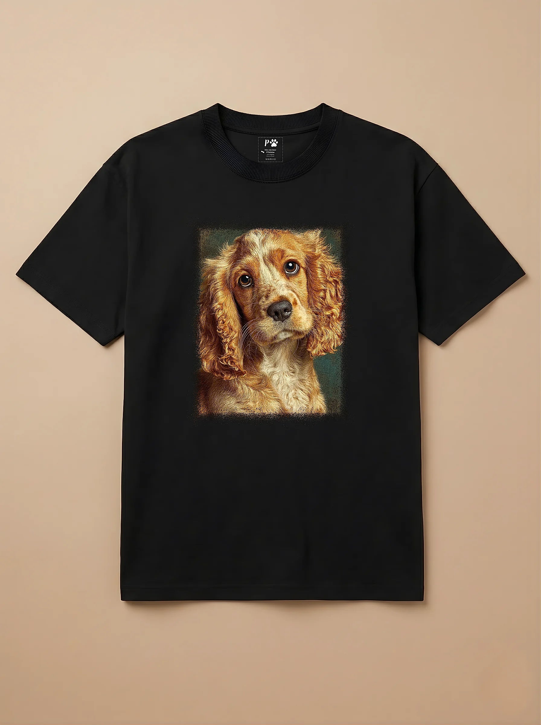 Camisa Pet Impressionismo - Cocker Spaniel