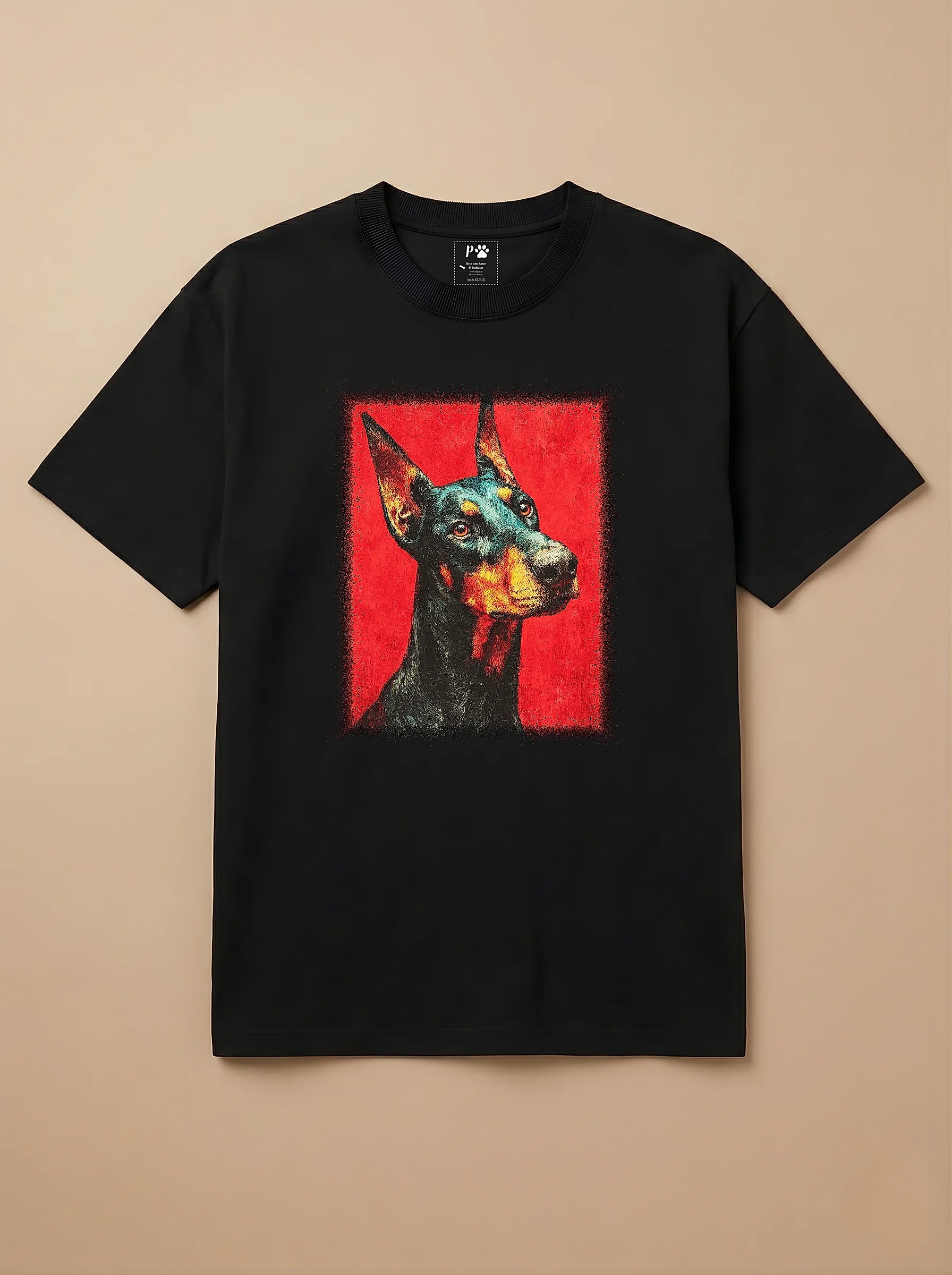 Camisa Pet Impressionismo - Dobermann
