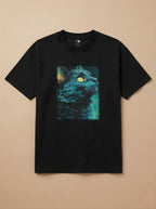 Camisa Pet Impressionismo - Gato Preto