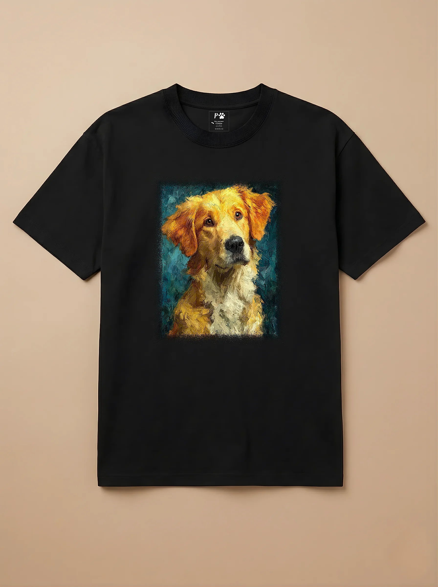 Camisa Pet Impressionismo - Golden