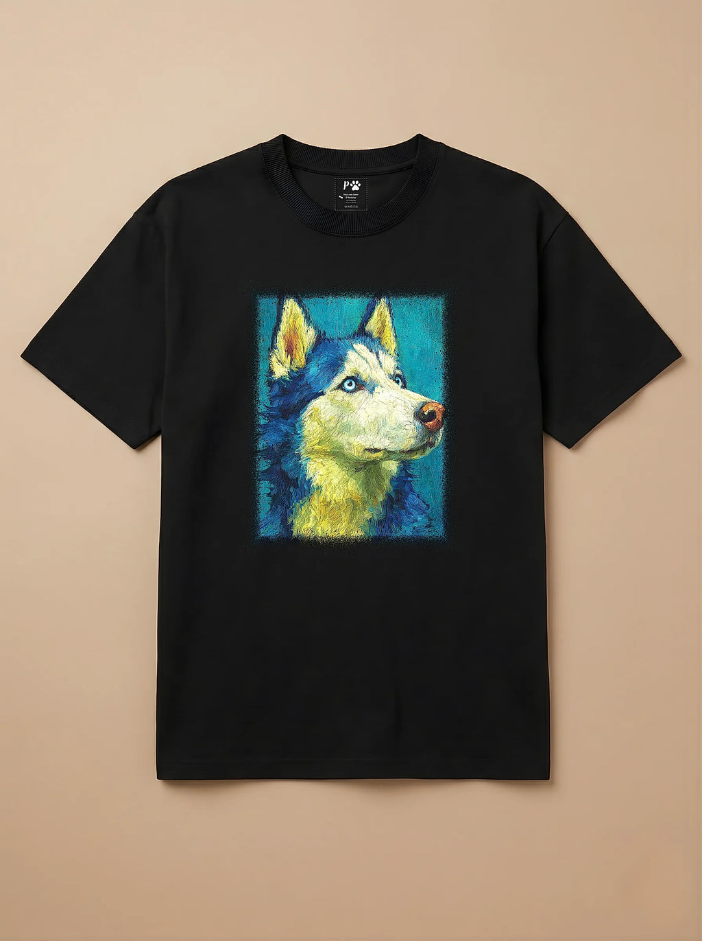 Camisa Pet Impressionismo - Husky