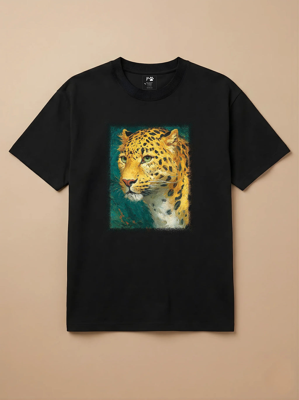 Camisa Pet Impressionismo - Leopardo