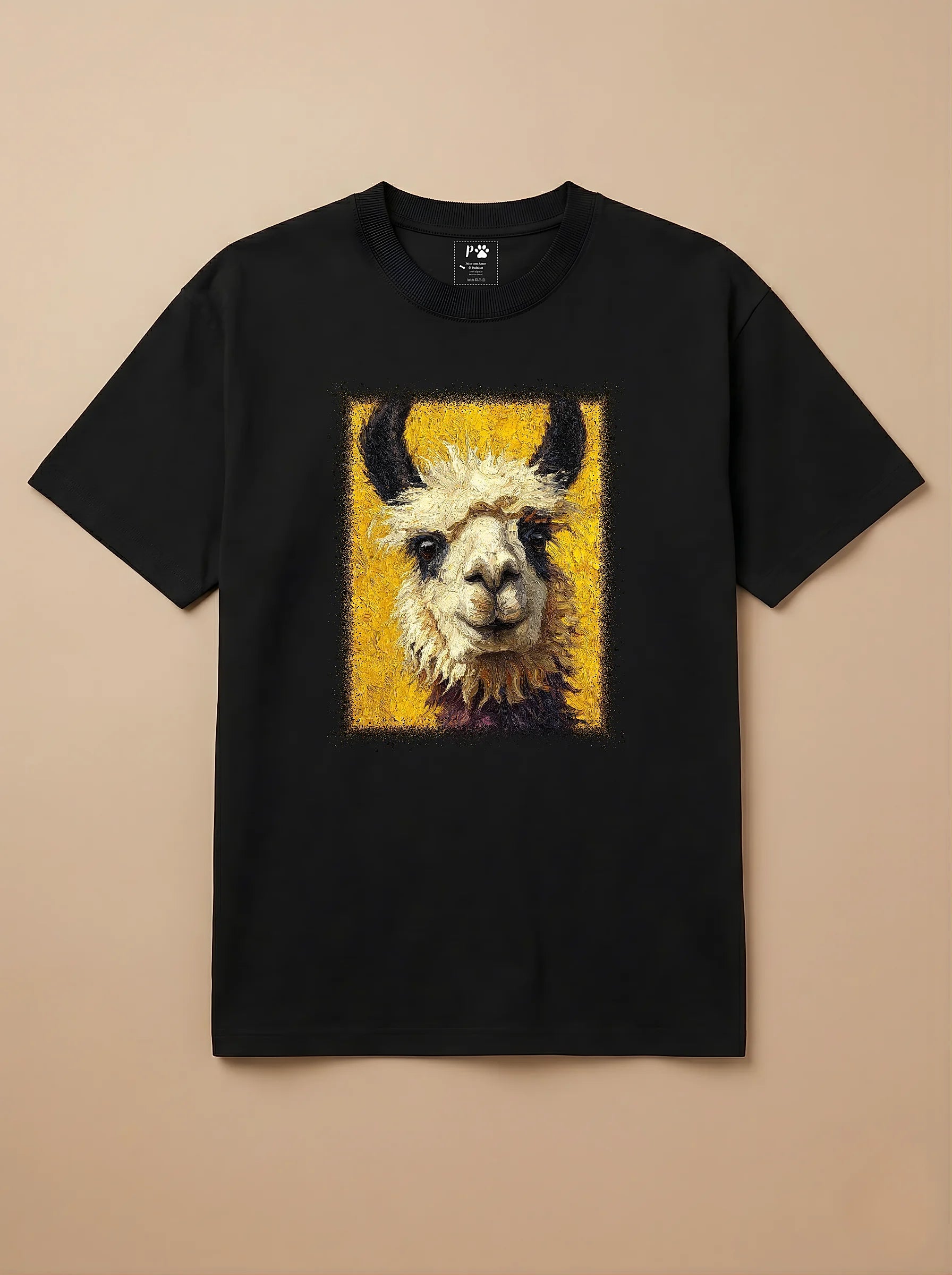 Camisa Pet Impressionismo - Lhama