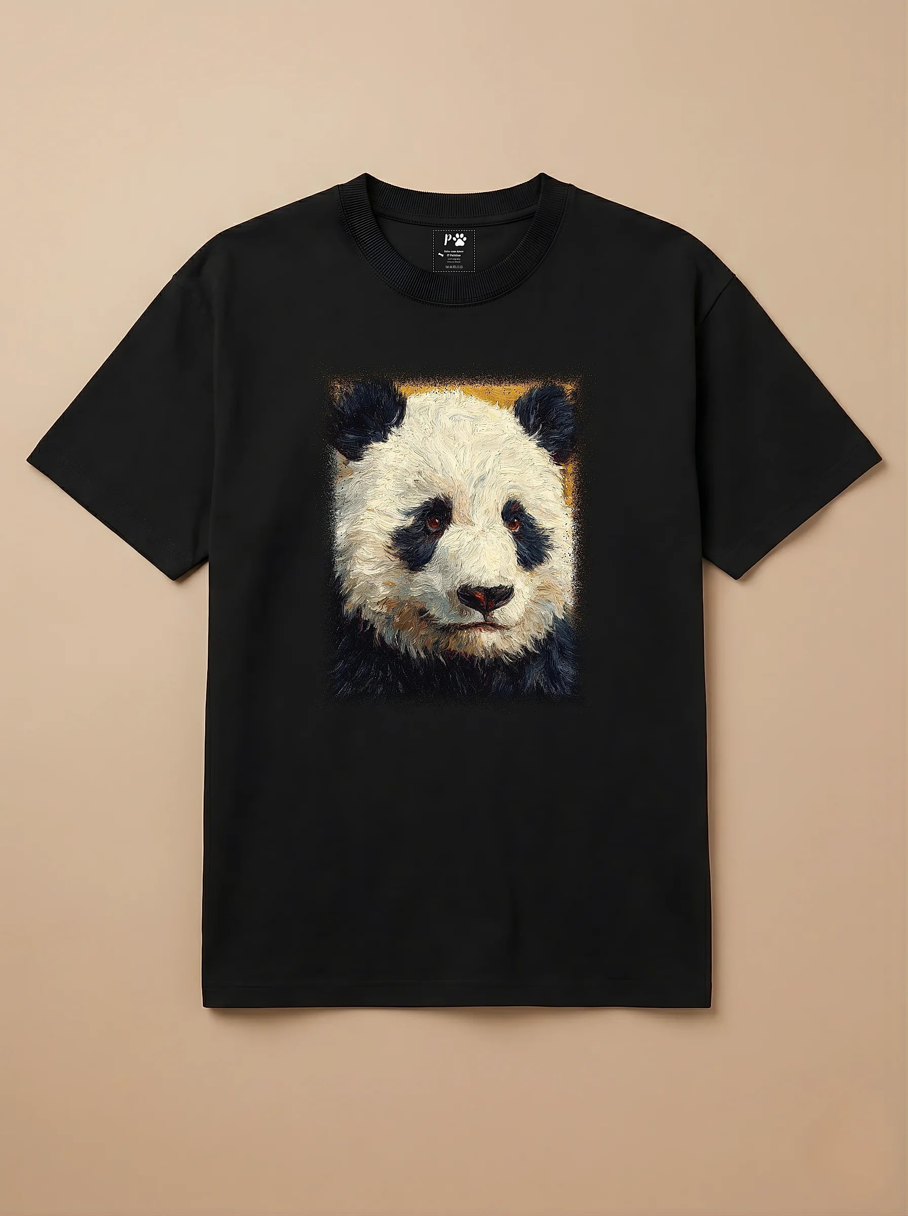 Camisa Pet Impressionismo - Panda