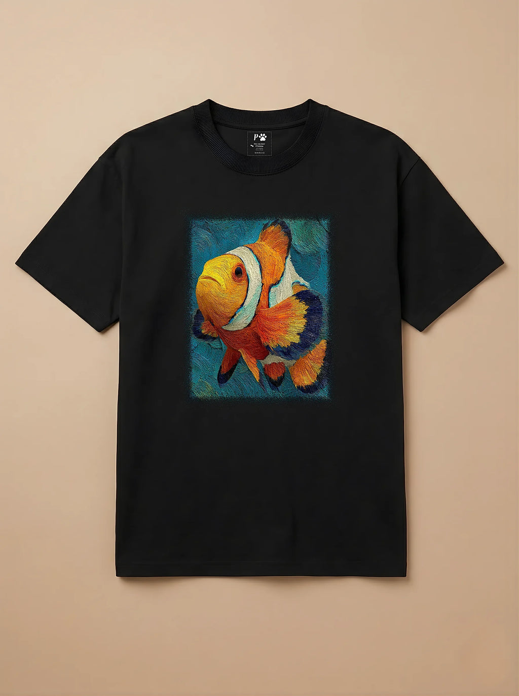 Camisa Pet Impressionismo - Peixe Palhaço