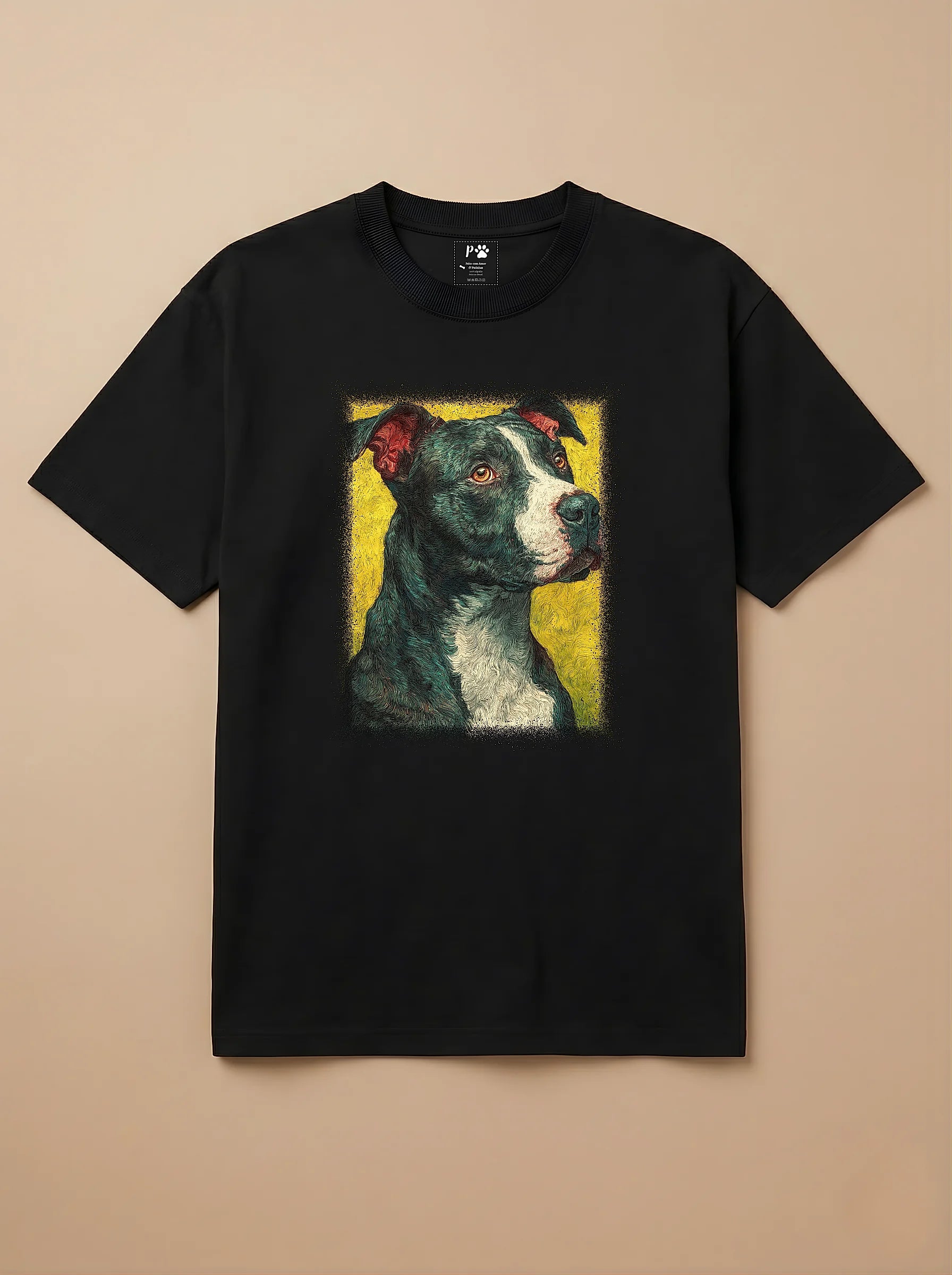 Camisa Pet Impressionismo - Pitbull