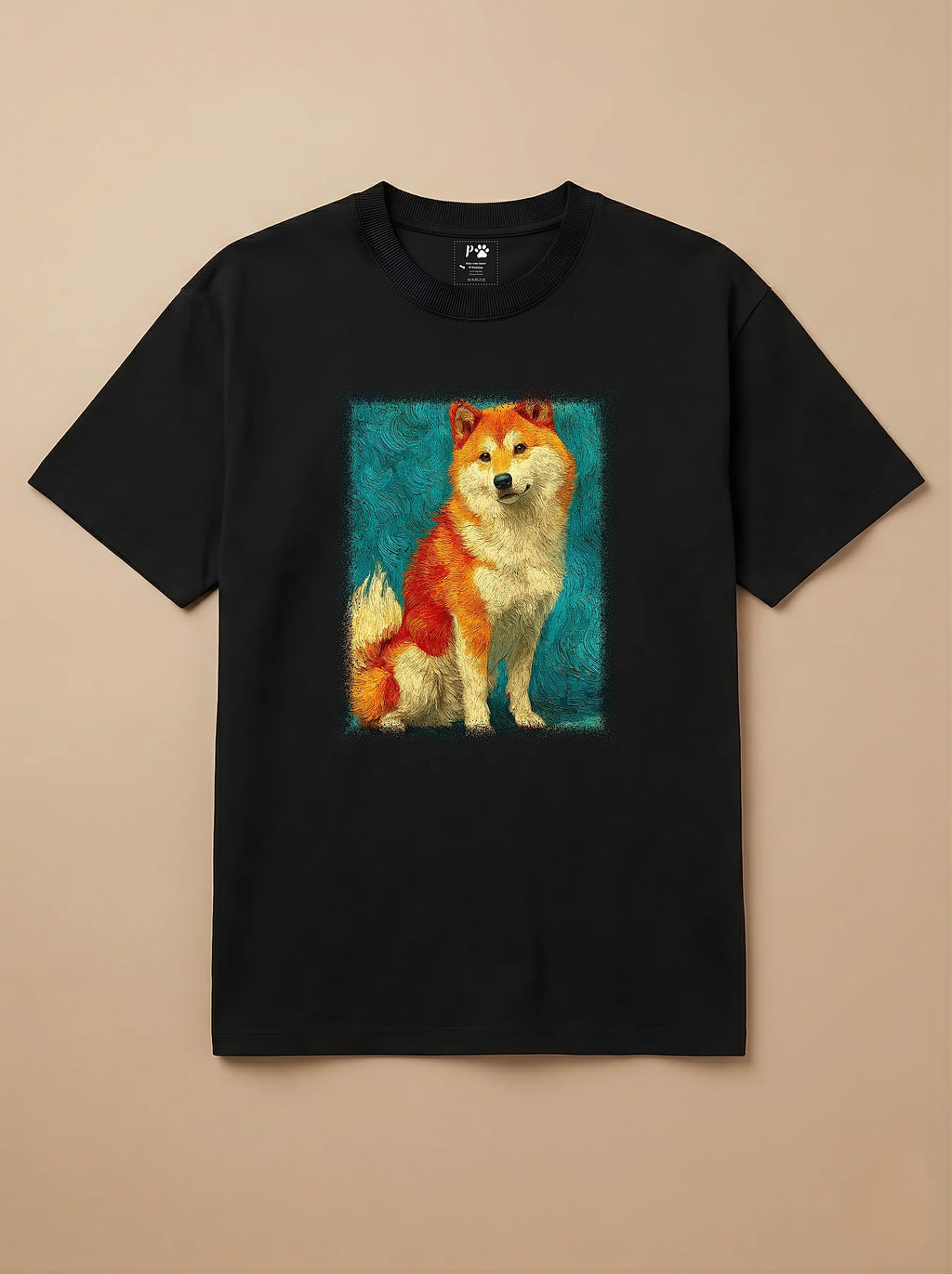 Camisa Pet Impressionismo - Shiba Inu