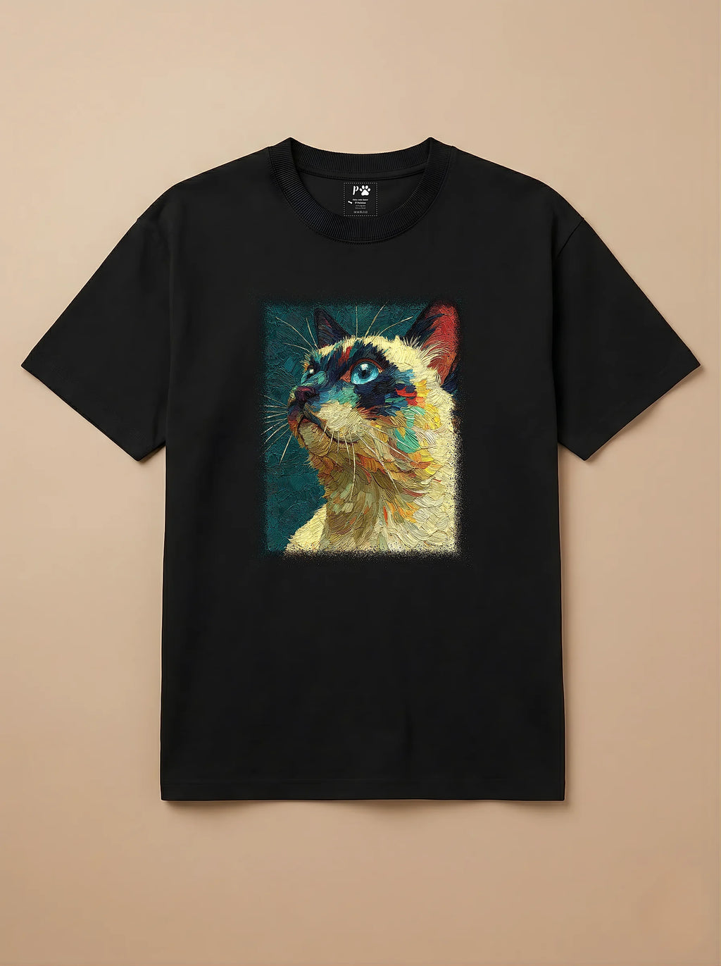 Camisa Pet Impressionismo - Siamês