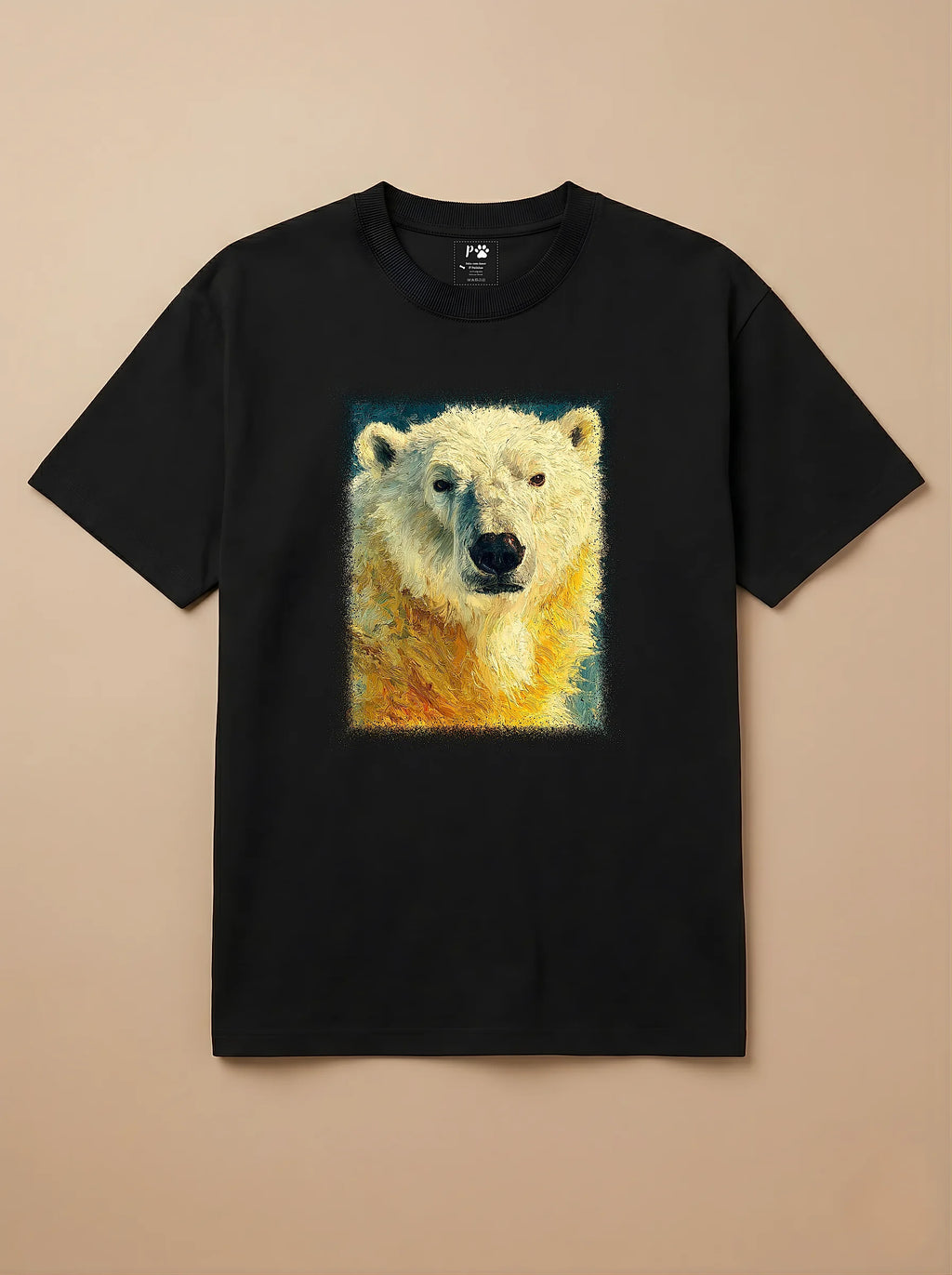 Camisa Pet Impressionismo - Urso Polar