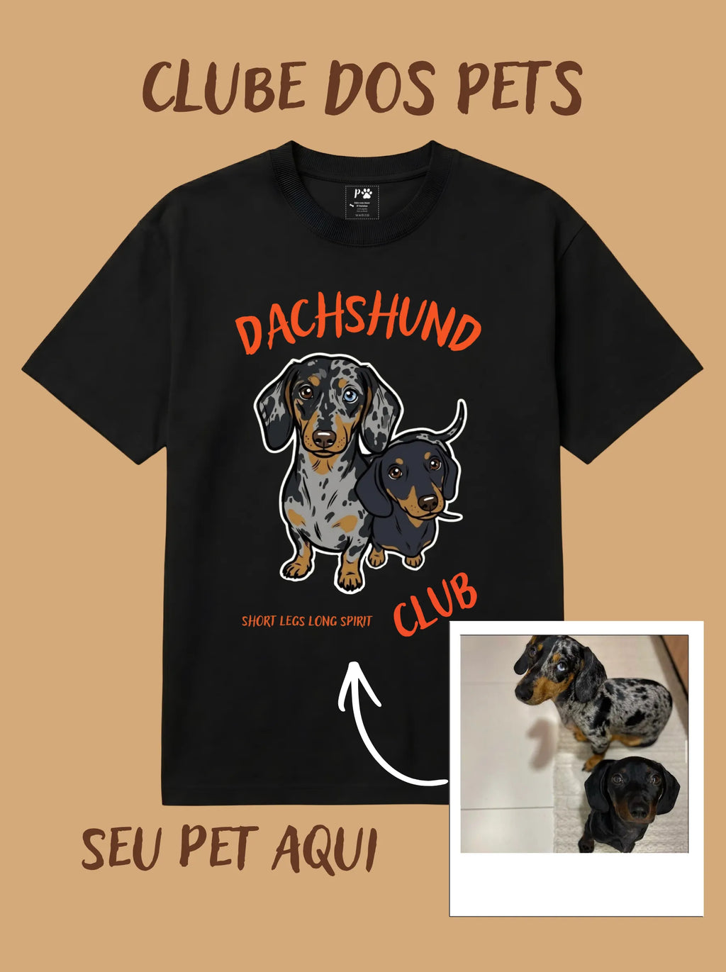 Camisa T-Shirt Personalizada - Clube dos Pets