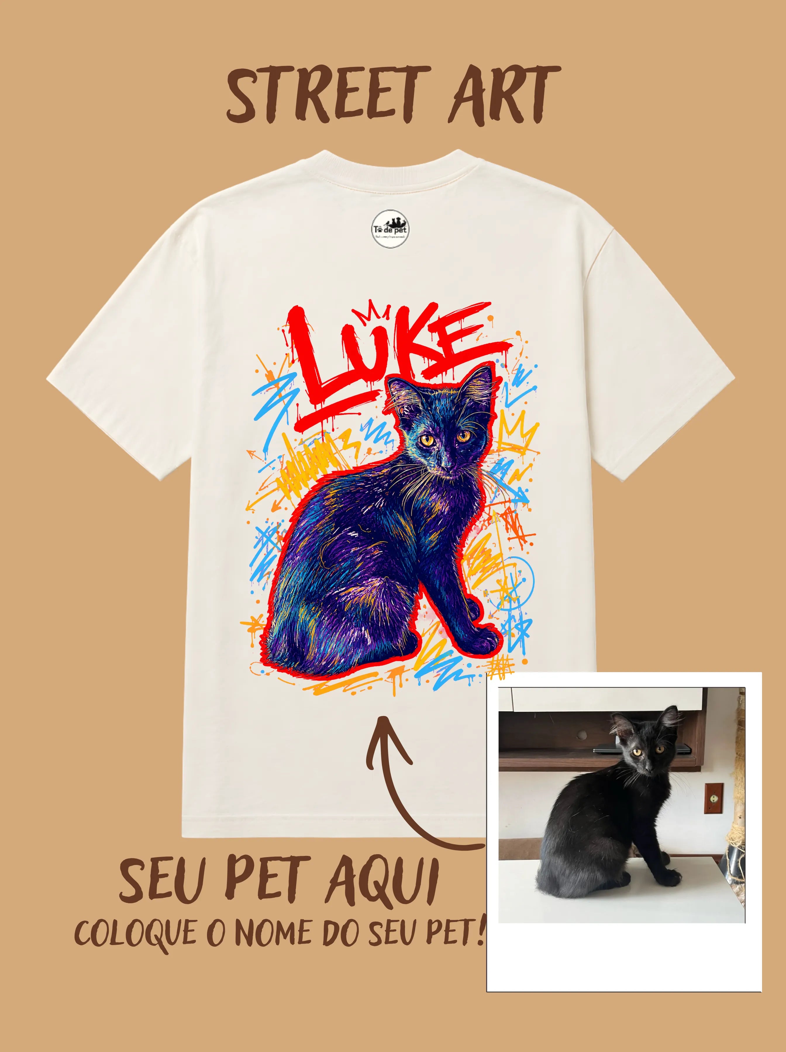 Camisa Oversized Personalizada - Street Art