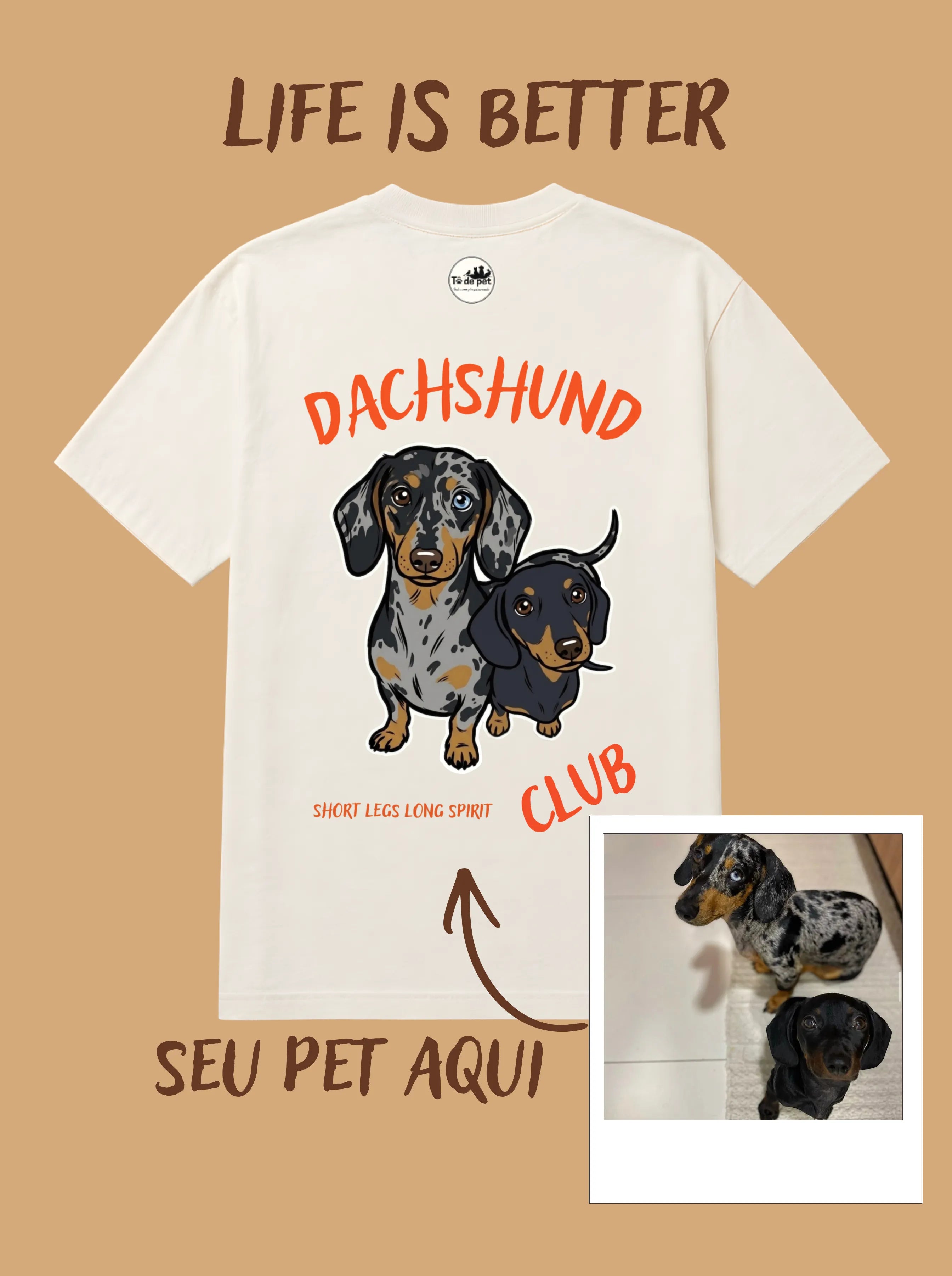 Camisa Oversized Personalizada - Clube dos Pets