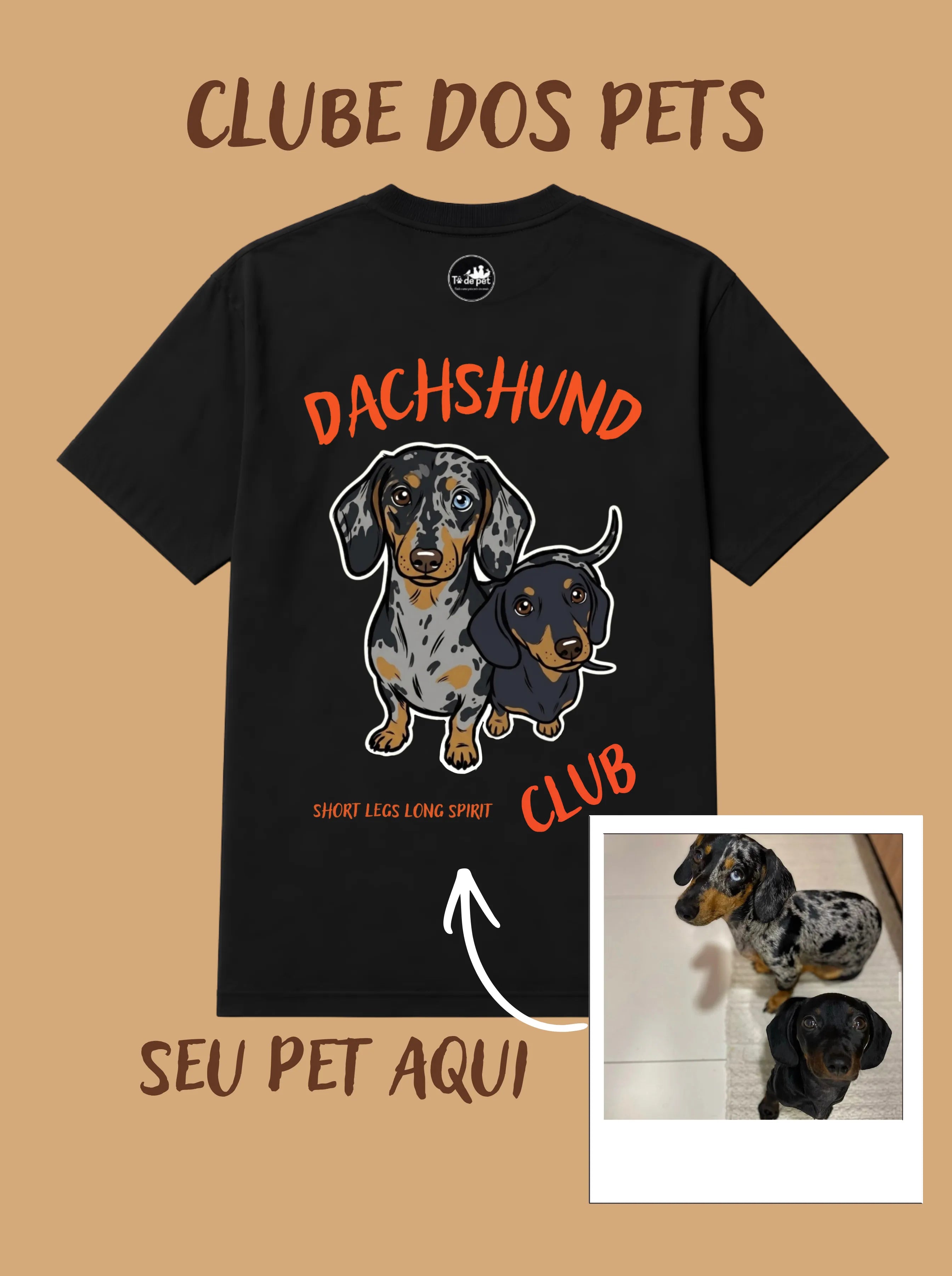 Camisa Oversized Personalizada - Clube dos Pets