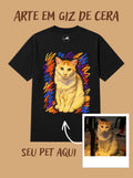 Camisa Oversized Personalizada - Arte em Giz de Cera