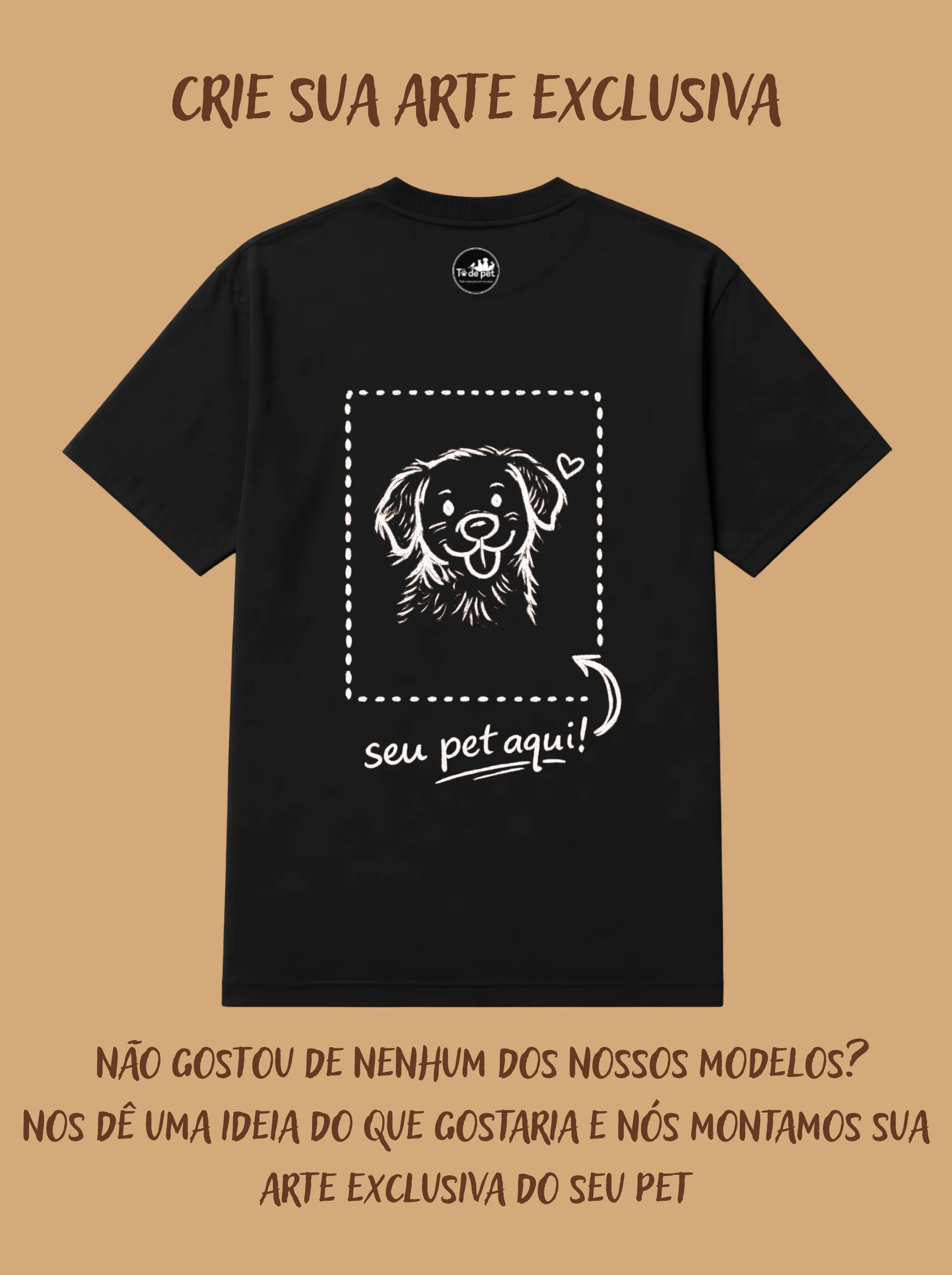 Camisa Oversized Personalizada - Tô de Pet