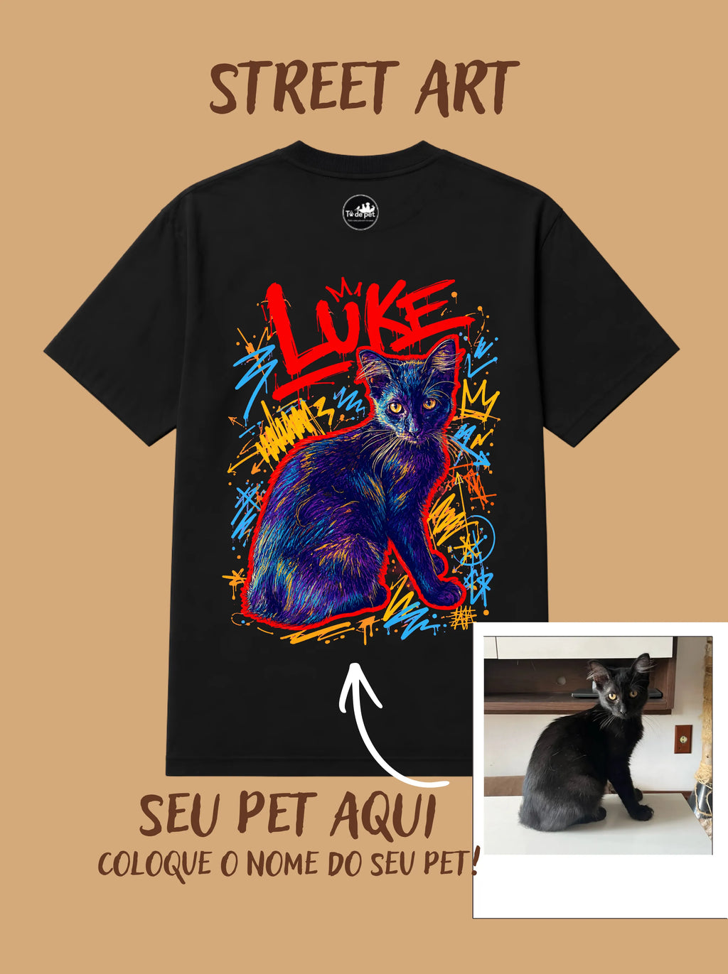 Camisa Oversized Personalizada - Street Art