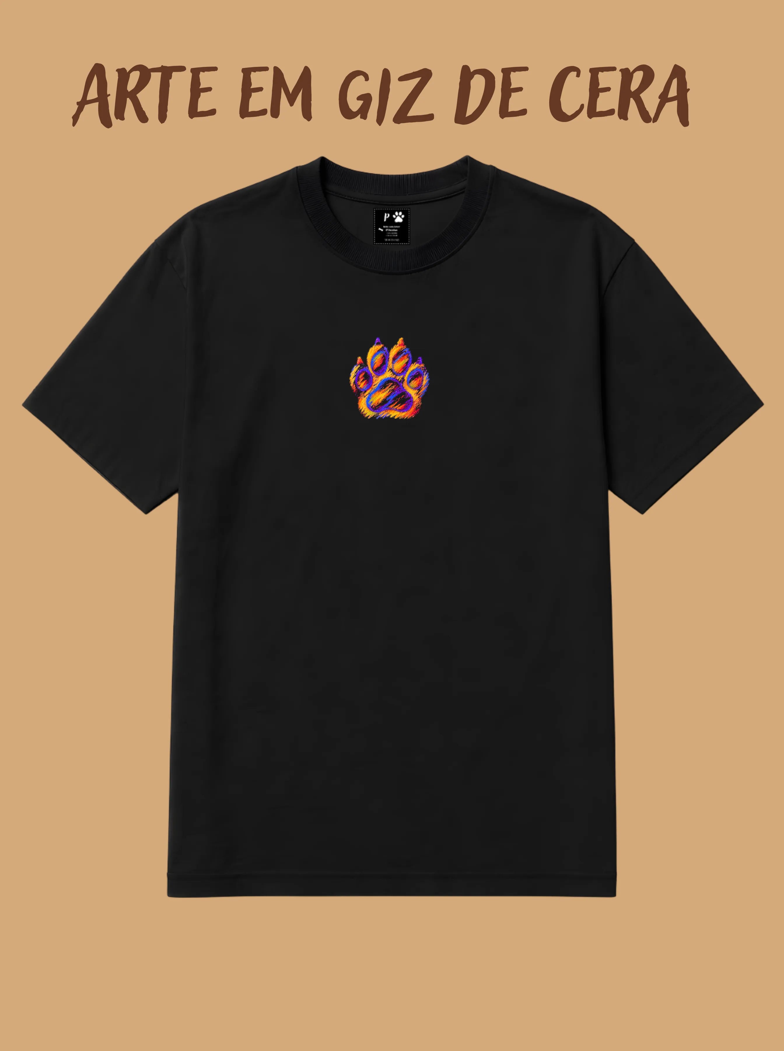Camisa Oversized Personalizada - Arte em Giz de Cera